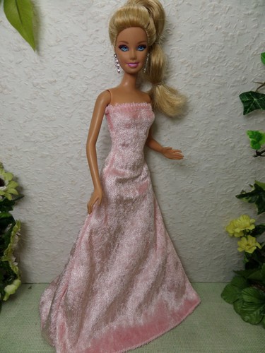 Pannesamt kleid rosa - kleid, 💙