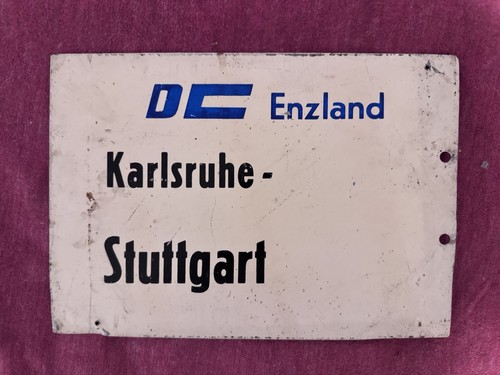 Zuglaufschild metall - metall,