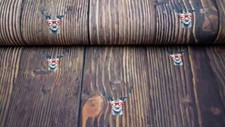 Dekostoff hirsch mit brille - dekostoff,