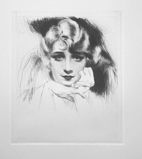 "Portrait" Radierung von Carl