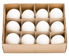 12 große ausgeblasene Gänseeier von NaDeco Gänse Eier Osterdeko Ostereier