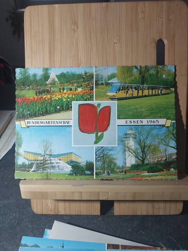 Postkarte bundesgartenschau - postkarte,