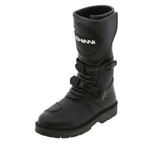 Duchinni Schalter Kinder Jugend Kinder Wasserdicht Motorrad Stiefel - Schwarz