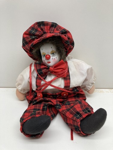 Clown puppe mit porzellankopf - clown,