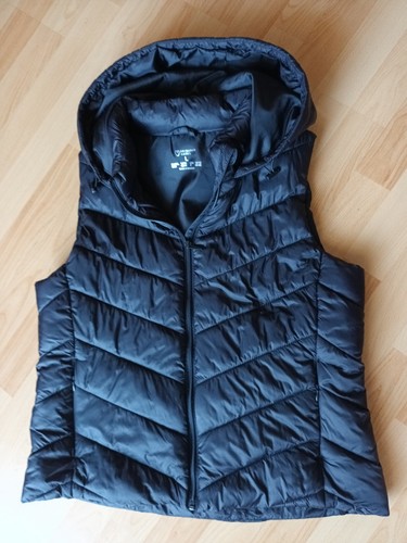 Weste mit kapuze schwarz l - schwarz,