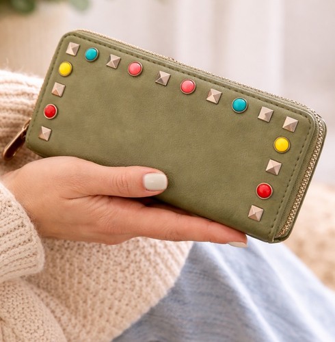 Damen geldbörse khaki grün - damen,