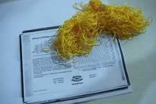 Garn f. Perlen Bastelperlen +Anleitung Untersetzer, durotherm VEB Alwo Altenburg