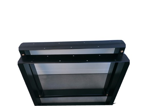 2er set schwarz tischbeine - schwarz,