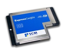 SCM CHIPDRIVE® ExpressCard 54 ~ Universal-Chipkartenleser ~ Chipkartenlesegerät