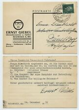 106835 - Postkarte Ernst Geibel, Uhrmachermeister + Optiker - Neuwied 24.12.1931