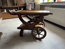 Servier-/Barwagen, Eiche massiv