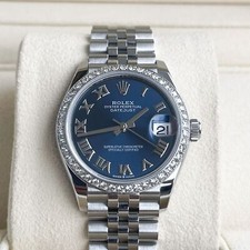 Rolex Datejust Medium 31mm Full Set 2023 UNWORN Diamanten 278240 Blau Diamond