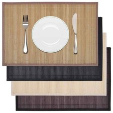 6x Platzdeckchen Bambus