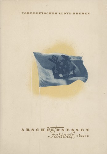Menükarte lloyd norddeutscher - lloyd,