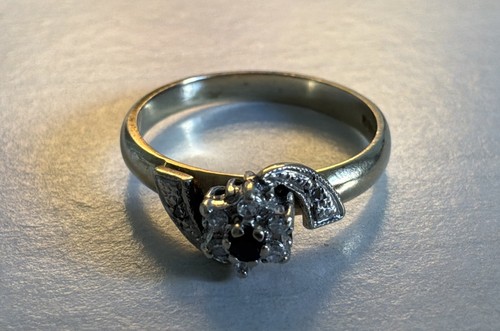 Gold saphir diamant - 9, &
