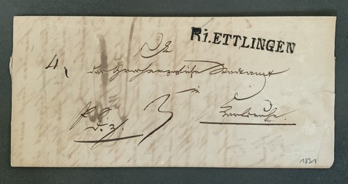 Vorphilatelie brief baden - vorphilatelie,