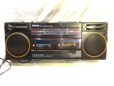 Philips D8334 Tandem Ghettoblaster Retro Kassettenrekorder Boombox