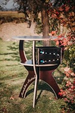 Stehtisch ohne Wunschgravur Bartisch Holztisch Klapptisch 