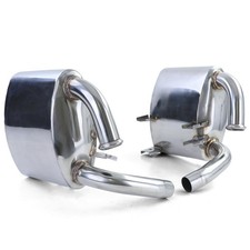 Sport Endschalldämpfer Edelstahl Auspuff für Porsche 911 996 C2 C4 4S 98-05