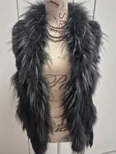 Echtfell-Weste Schwarz