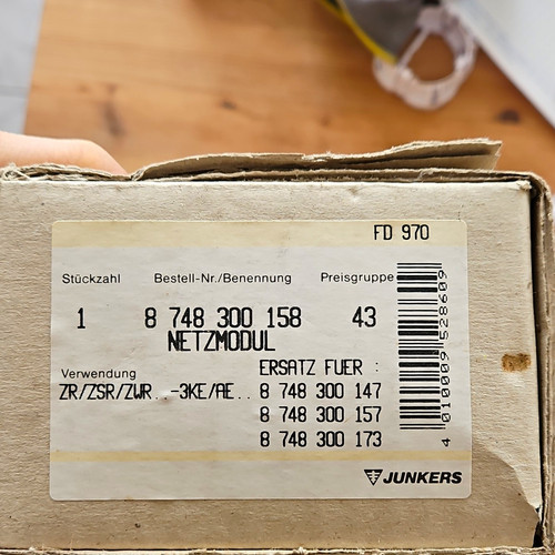 Junkers netzmodul leiterplatte - junkers,