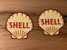 2x Vintage SHELL Aufkleber Oldschool Racing Rennsport Oldtimer Rally Auto #533