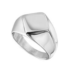 Herren Ring Silber Edelstahl