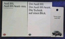 AUDI 100 Typ 44 Turbo Avant Turbo Avant Turbo Quattro Prospekt 1.1988 + Flyer