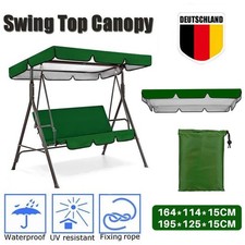Ersatzdach Hollywoodschaukel Dach WASSERDICHT Gartenschaukel Dachbezug 3 Sitzer