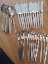 WMF Besteck Modell Zürich 36 teilig versilbert, unpoliert