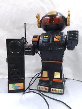 80er Retro Spielzeug Roboter Fernsteuerung/ Mikrofon/ Sound, 30 Cm, Talk-A-Tron