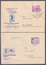 2 Firmenbrief VEB IFA Vertrieb Rudolstadt 1978, Karosseriewerke Dresden 1979
