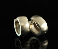 Creolen 1 Paar 925 Sterlingsilber mit  Scharnier ovale Form