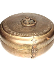 India antique Chapati bronze