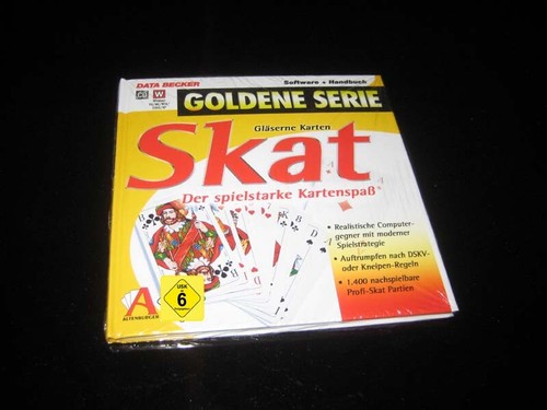 Skat gläserne karten - skat,
