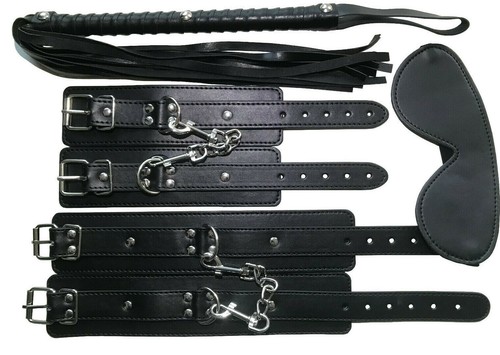 Bdsm bondage set leder fessel - bondage,