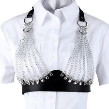 Gothic Bh Leder Kette Harness