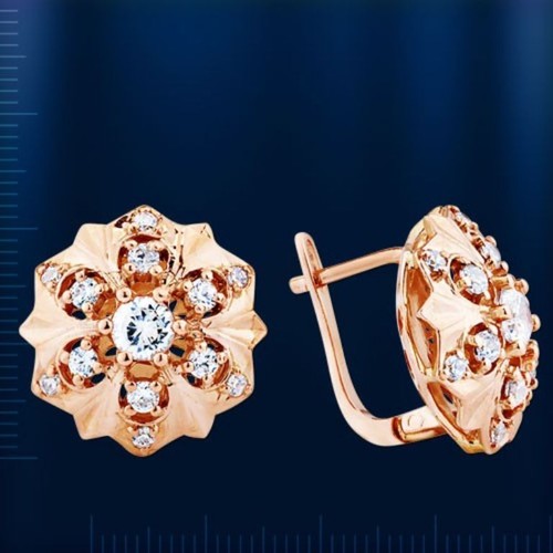 Goldohrringe rose rotgold 585 - goldohrringe,