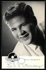 Ansichtskarte Musiker Bill Ramsey lächelnd im Porträt, Autograph 