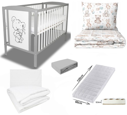 Babybett gitterbett grau - babybett,