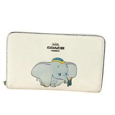 COACH Disney Dumbo Collaboration Weiße Lange Geldbörse mit rundem...