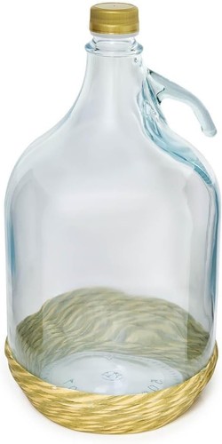 Glasballon mit eco korb - glasballon,