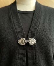 2x Strickjacke Clip Metall