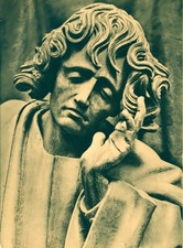 NW031-Fotokarte Kalcar Nicolaikirche Johannes aus Kreuzigungsgruppe Westfalen