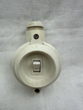 DDR Bakelit Aufputz LICHTSCHALTER / weiss - gebraucht  / Zustand wie Fotos - SJ