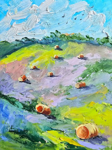 Feld landschaft mit - feld,