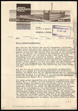 Schreiben Drahtbiegemasch. "Sempuco-Carl Semper & Co, Greiz" 29.11.1939, R01R 08