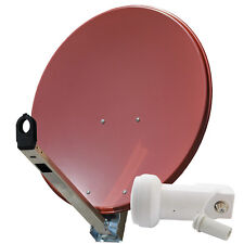 Sat Spiegel GIBERTINI Schüssel 75-80 cm ALU Single LNB 0,1 dB HD 3D 4K Satanlage