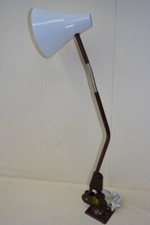 1 x alte VEB DDR Schreibtischlampe Bauhaus Design Metall Lampe Rohrgelenkleuchte