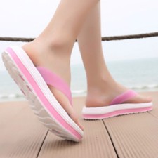 Damen Plateau Zehentrenner